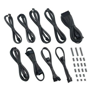 CableMod C-Series Classic ModMesh Sleeved Cable Kit for Corsair RM Black Label/RMi/RMX (Carbon)
