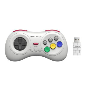 8BitDoM302.4G���C�����X�Q�[���p�b�hforSegaGenesisMini&MegaDriveMini&Switch6�{�^�����C�A�E�g(White)