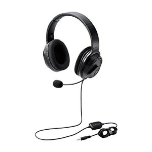 �G���R�� �w�b�h�Z�b�g 4�Ƀ~�j�v���O �I�[�o�[�w�b�h �L�� ���� �ϊ��P�[�u���t 40mm�h���C�o �u���b�N HS-HP30TBK