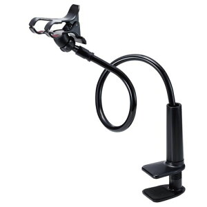 �G���R�� �X�}�z�p�X�^���h �A�[���^ �S��80cm ���R�ɋȂ���(4.6~6.9�C���`�X�}�z�Ή�) �u���b�N PWDSLARM80BK