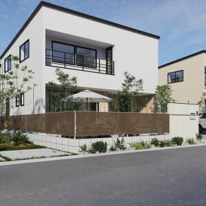 �^�J�V���[ �t�F���X�ډB�� ���b�V���t�F���X �ڂ������V�F�[�h 4x0.7m ���J ���O �v���C�o�V�[�΍� �|���G�`������ UNI-47M