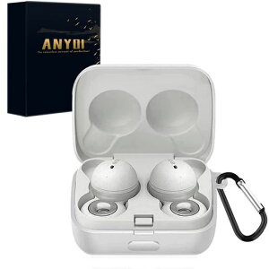 ANYOILinkBudsWF-L900�p�P�[�XLinkBuds�ی�P�[�XWF-L900�P�[�X�\�t�g�V���R���J�o�[�����h�~�ی�P�[�X�ϏՌ��y�ʖh���h�o�L�Y�h�~�P�[�X�J���r�i�t��(�z���C�g)