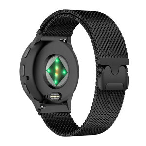 [HinZann]�X�e�����X�o���hGarminVenu445mm/Venu3/Venu2/D2AirX15/vivoactive4�Ή����Ă��܂�22mm�����p�x���g�E�}�O�l�b�g�E�~���l�[�[���[�v�E�������߃��b�V���ʋC�o���h