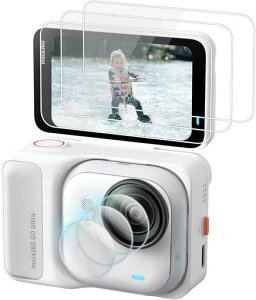 �y3+3���Z�b�g�zkinokooInsta360GOUltra/insta360goultra�ی�t�B����3���A0.25mm�d�x9H�����K���X�X�N���[���v���e�N�^�[&�\�t�gTPU�����Y�ی�t�B�����Z�b�g�A�C���X�^360go
