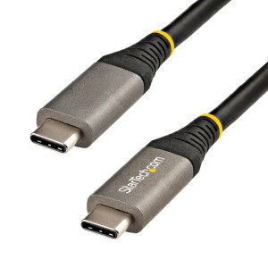 STARTECH.COM 50CM USB-C - USB-C �P�[�u�� 10GBPS/USB 3.1(3.2 GEN 2)TYPE C - TYPE C�P�[�u��/100W (5A) POWER DELIVERY & DP