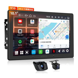 ATOTOEXCEL V10 10.1�C���`�f�B�X�v���C�I�[�f�B�I 2DIN�AAndroid 14�J�[�i�r 8�R�A 6G+128G�A4G LTE����