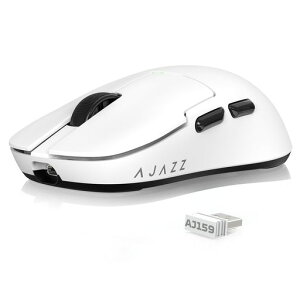 A.JAZZXATTACKSHARKAJ159�Q�[�~���O�}�E�X56g���y�ʃ��C�����X2.4G/USB�L��TYPE-C�}�E�X�I���W�i���ʑ�PAW3395�Z���T26000DPI���E�Ώ̐l�ԍH�w�����^�тɕ֗�