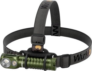 WurkkosHD20LED�w�b�h���C�gUBS�[�d���W���E�U���ؑ�2000���[�������P�x�w�����d���c�ʕ\��90°�p�x���߉\IPX68�h���o�R�L�����v�U���ނ��ԌP����Ɨp��d�h�Вn�k���΍�(Green)