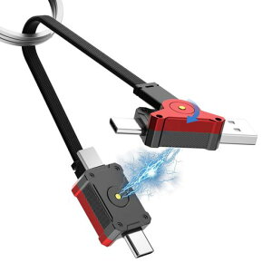 Clenye�[�d�P�[�u��4in1�}���`�[�d�P�[�u���y12.5cm��{�z�}�O�l�b�g�[�d�R�[�h�f�[�^�]��180°��]PD60W�yUSBCtoType-CUSBAto�^�C�vC�zMacb00k/Phone/Pad/Samsang