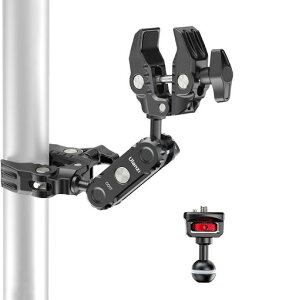 UlanziC017�X�[�p�[�N�����v�f���A���{�[���w�b�h�}�W�b�N�A�[���J�����}�E���g360°��]�p�x����1/4�l�W�t�������\hero12�p/insta360x4/x3�p�I�o�T�~�N�����v�_�u���N�����v�ɂݖh�~