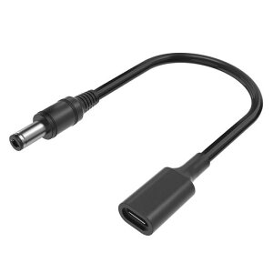 Varbmt5.5mm*2.1mmUSB-CdPD[dP[u15W(5V-3A)}[dUSBTypeCPDtoDCϊP[u30cm}[ddیϖ