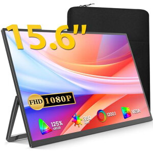 ���o�C�����j�^�[15.6�C���`�ی�P�[�X�t��Vimonic���o�C���f�B�X�v���C125%�L�F��|�[�^�u�����j�^�[FHD1920*1080IPS�t���p�l���|�[�^�u���f�B�X�v���C�����^�X�^���h���^�E���y�ʓ��VESA�c