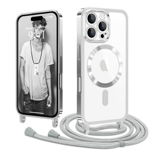 Lafunda iPhone 16 Pro �p �P�[�X �N���A MagSafe�Ή� �V�����_�[ �X�}�z�J�o�[ ���� ���|�� �΂߂��� ��|�� TPU ���^ ������� �}�O�l�b�g���� �ϏՌ� �����h�~ ���������\ ���C�����X�[�d �A�C�c