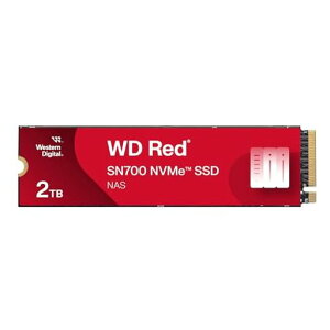 WesternDigital2TBWDRedSN700NVMe�����\���b�h�X�e�[�g�h���C�uSSDNAS�f�o�C�X�p-Gen3PCIeM.22280�ő�3400MB/�b-WDS200T1R0C