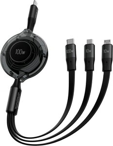 �y�V�o��&100W�zCAFELEUSB-CtoUSB-C�P�[�u��PD�Ή�/5A3in1�������[�d�P�[�u��QC4.0���}���[�dUSB�P�[�u���}���`�[�d�P�[�u��usbtypec