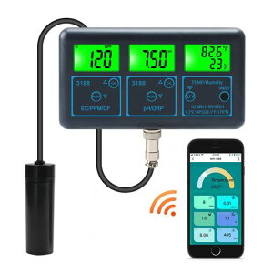 �����e�X�^�[�n�C�h���b�vPH/PPM/ORP/CF/EC/���x/���x�p�}���`�p�����[�^Wifi�Ǌ|�����[�d���A�����j�^�[�e�X�^�[�����ٗp(7in1)