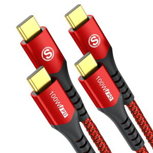 USBTypeC�P�[�u���y3M/2�{�Z�b�gPD&QC3.2�Ή�100W�}���[�d�zUSB-CtoUSB-C�P�[�u��iPhone17/16/15ProMaxMacBookPro/AiriPadProSamsung