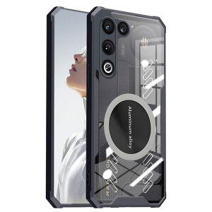 �P�[�X For Redmagic 11 Air �p �J�o�[ Magsafe�Ή� �Q�[�~���O�N�[�����O�P�[�X �O���t�F�����M�݌v �A�N�����h�Ռ��ی�J�o�[ �R�K�i�h?�Ή� �X�}�z�P�[�X(�u���b�N)