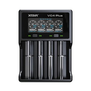 リチウムイオン電池18650充電器XTARVC4Plus(VC4SL同モデル)単三・単四ニッケル水素/ニカド電池186502170016340266503.7Vリチウムイオンに対応電池容量測定