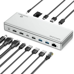 �yWAVLINK���I�zWAVLINKThunderbolt4�h�b�L���O�X�e�[�V�����A�V���O��8K�A�g���v��4K�f�B�X�v���C�ATBT4/3Mac&TBT4Windows�p�\�R���p13in1PC�h�b�N�A2.5G