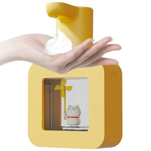 Gevvnssソープディスペンサーハンドソープ自動泡吐出量3段階調400mlLEDライト付き洗顔用泡立て器もちふわ泡立て器可愛い子供用センサー充電式キッチン洗面所などに適用