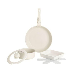 フライパンセット6点ihガス火対応PFOSPFOAフリー鍋セット取っ手が取れるエッグパンソースパン蓋付き簡単調理お弁当蓋鍋軽いキッチン用品食器調理器具手入れ簡単家庭用一passo-nset6