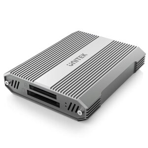 UnitekUSB-CCFexpressA�f���A���J�[�h���[�_�[2�X���b�g����CFexpressA�ESD4.0UHS-II�J�[�h���[�_�[10GbpsUSB-C�f�o�C�X�p2���̃J�[�h�𓯎��ɓǂݎ��SDHC/SDUC/SDXC