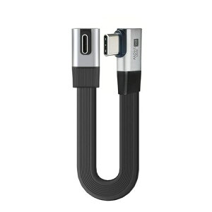 CY USB5.0 80Gbps 240W 16K 8K 60Hz 5K �X����FPC�I�X-�I�X�����P�[�u���A���^-���p90�x�R�l�N�^�A40Gbps USB4.0 Thunderbolt3/4/5�Ή� (20cm)