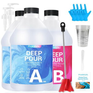 ProKKUV���W���t��e�ʃG�|�L�V����12.38kg(4.34kg+4.34kg+3.7kg)AB=2:12:1�Z�b�g2�t�����������E���ϖh�~���S�҂ł��ȒPDIY�C�A�Ȃ��E����S�x���o�[�e�[�u����傫�ȃA�[�g��i���ɍœK