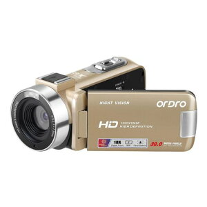 Ordro B320 �r�f�I�J���� 1080P 30 FPS ���R�[�_ �t��HD 30 MP 18 X�f�W�^���Y�[���AYouTube�r�f�I�L�^ Vlog�J���� �ԊO���鎋�A3.0�C���`���]��ʁA�d�r2�{�A�����R��