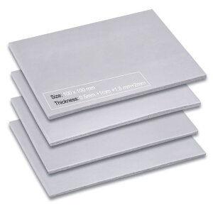 Aarihut�T�[�}���p�b�h4���A100x100mm0.5mm+1mm+1.5mm+2mm�M�`���}�b�g12.8W/m.K��p�}�b�g�񓱓d�ϔM���E�I�f�b�Z�C�J�o�[�A��d���ȔS���t���APC�m�[�g�p�\�R��PS4SSDM.2�ɓK���Ă���