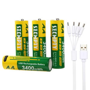 SZEMPTYPOUSB[ddr43400mWh(2250mAh)eʒP3`1.5V`ECI[dr(1200gp\USB-C4in1[dP[utʂȏ[d͕sv)