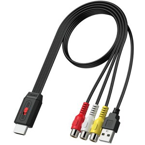 NeoteckRCAtoHDMI�ϊ��R���o�[�^�[AVtoHDMI�ϊ���720P/1080P�Ή�16:9/4:3�ؑւł�20cmRCA�P�[�u������3�F�[�qhdmi�ϊ��A�_�v�^Wii/PS1/PS2/N64�ȂǂɑΉ�