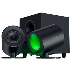 Razer���C�U�[NommoV22�̃t�������W�h���C�o�[���ڃX�s�[�J�[�ƃT�u�E�[�t�@�[�Ŕ��͂��鉹��̌����\��2.1ch�Q�[�~���O�X�s�[�J�[USBBluetooth�ڑ�3�C���`�t�������W�h���C�o�[