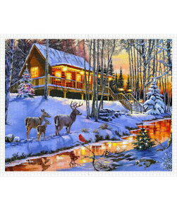 �s���g�[(Pintoo)2000�s�[�X�v�����W�O�\�[�p�Y���yMacneilStudio_�~�̐X�ɖ؂̏����z(59X73cm)��l��������j�ЂȂ��J�`���ƃn�}��[H3395]