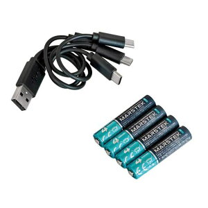 MARSTEK���`�E���d�r�P4�`4�{�Z�b�g1.5V525mAh�J��Ԃ��[�d1500��USB�[�d�}���[�dSD7018C(4P)