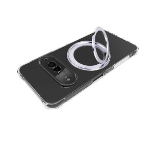 Natural Ai Phone �p�P�[�X Magsafe�Ή� �i�`������AI�t�H�� �J�o�[ 360°��]�X�^���h �����x�^�b�` �B���X�^���h�P�[�X ���C�����X�[�d �ԍڃz���_�[ �Ή� ���� �w��h�~ ��?�h�~ (�N���A)