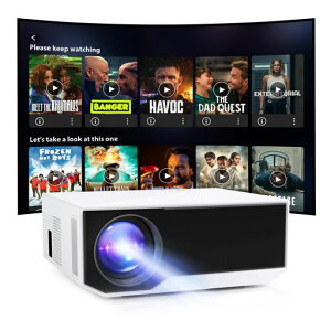 Bluetooth5.0����&5GWIFI20000LM1080P�t��HD���P�x���^�v���W�F�N�^�[�ƒ�p�~�j�y�ʃv���W�F�N�^�[�V��4K�Ή��z�[���V�A�^�[