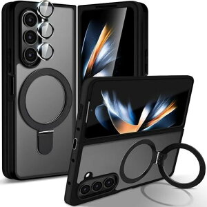 GalaxyZFold7�p�P�[�X�X�^���h�@�\��̌^Magsafe�����O�X�^���h�z���_�[�y3���A���~�����J�����ی�t�B�����zSamsung�M�����N�V�[Z�t�H�[���h75GSC-56F/SCG34�J�o�[�X�^���h�@�\�c�����Ή�