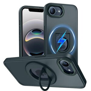 iPhone16e�p�P�[�XMagnetic�Ή������O�t���������}�b�g�Ȏ����ϏՌ��Ռ��z�����C�J�o�[�B���X�^���h�@�\���C�����X�[�d�V���R���o���p�[�ČRMIL�K�i�S�ʕی�360°��]�������l�C�A�C�t�H�c