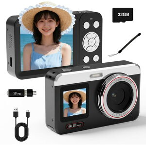 Fesaymi5K�f�W�J���X�}�z�ɑ����f�W�^���J����WIFI�]���@�\8000����f�f���A���X�N���[��32GBU3����microSD�J�[�h���v���[���g���܂�18�{�f�W�^���Y�[���I�[�g�t�H�[�J�X�@�\�E�F�u�J�������c