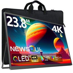 ���o�C�����j�^�[ 4K QLED 23.8�C���` Newsoul UHD(3840*2160) 145%sRGB�L�F�� ���ʎ����^�Q�[�~���O���j�^�[