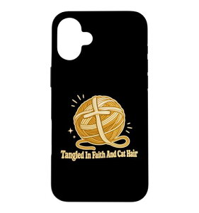 Faith And Cat Hair Cat Lover �X�}�z�P�[�X iPhone 16 Plus �p