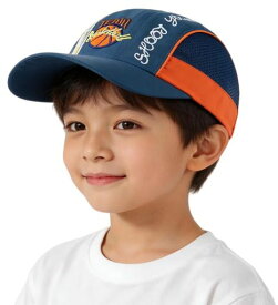 [LONTG] メッシュキャップ キッズ ツバ広 野球帽子 日除け UVカット キャップ 子供 夏帽子 通気 速乾 おしゃれ 4-8 歳 ジュニア ガールズ ボーイズ 通園 通学 アウトドア スポーツ 自転車 バイ…