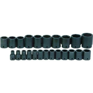 WILLIAMS 24 Piece 1/2�h Drive Deep 6 Point Impact Socket Set on Clip Rail (MS1424RC) 1/2�h�h���C�u �f�B�[�v�\�P�b�g�Z�b�g 6�p 24�� �C���p�N�g