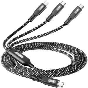 MJXIANG 100W USB C - USB C �P�[�u���A1.2M 3 in 1 �^�C�v C �}���[�d�P�[�u�� 4 �t�B�[�g�APD 3.0 �^�C�v C �P�[�u���AiPhone 17/16/15�AMacBook