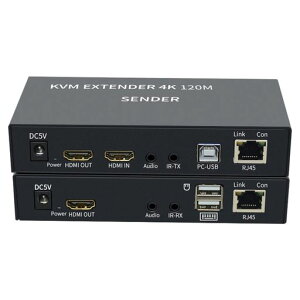 4KHDTV120MKVM�G�N�X�e���_�[HDMI�݊�USB�G�N�X�e���_�[�ACAT6RJ45Lan�C�[�T�l�b�g�G�N�X�e���_�[�A���[�v3.5mm�I�[�f�B�IIR����t��(120M)