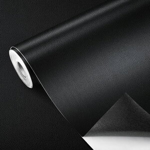 合皮補修シート大判60cmx200cmソファー補修テープ防水柔らかめ接着性耐久シールタイプカバン椅子バイクシート財布家具革補修(ブラック)
