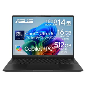 ASUS �m�[�g�p�\�R�� Vivobook S 14 S5406SA 14�^ �C���e�� Core Ultra 5 226V ������ 16GB SSD 512GB Windows 11 �d�� 1.3kg Wi-Fi 7 Type-C���d�Ή� ��F��