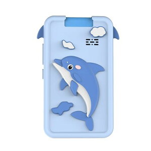 7JIキッズスマホキッズカメラ子供用知育玩具知育ゲーム自撮り青いイルカのシリコンケース子ども誕生日プレゼントAC100